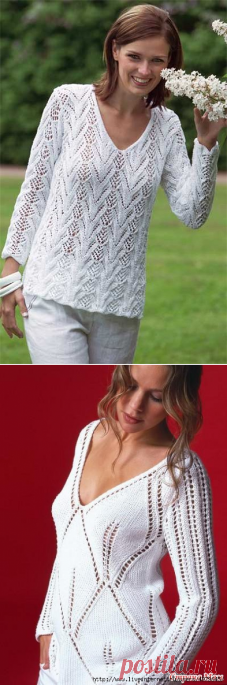 ПОДБОРКА ПУЛОВЕРОВ СПИЦАМИ