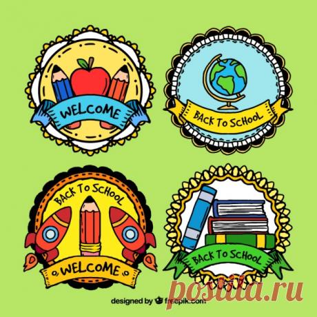 Ручной обращается приятные знаки обратно в школу Более миллиона свободных векторов, PSD, фотографии и бесплатные иконки. Эксклюзивные халявы и все графические ресурсы, которые необходимые для ваших проектов