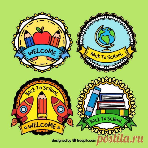 Ручной обращается приятные знаки обратно в школу Более миллиона свободных векторов, PSD, фотографии и бесплатные иконки. Эксклюзивные халявы и все графические ресурсы, которые необходимые для ваших проектов