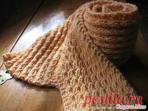 Узор "Колоски" спицами - Вязание - Страна Мам