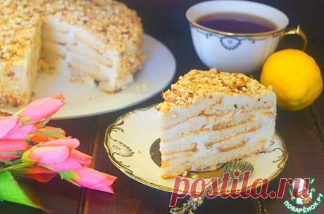 Творожный торт "Наполеон" со сливочно-творожным кремом Кулинарный рецепт