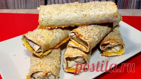 ВКУСНОТА ЗА 20 МИНУТ НА ЗАВТРАК ИЛИ ПЕРЕКУС, НЕЖНЫЕ СОЧНЫЕ И ХРУСТЯЩИЕ...