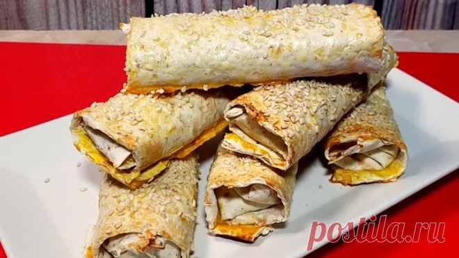 ВКУСНОТА ЗА 20 МИНУТ НА ЗАВТРАК ИЛИ ПЕРЕКУС, НЕЖНЫЕ СОЧНЫЕ И ХРУСТЯЩИЕ...