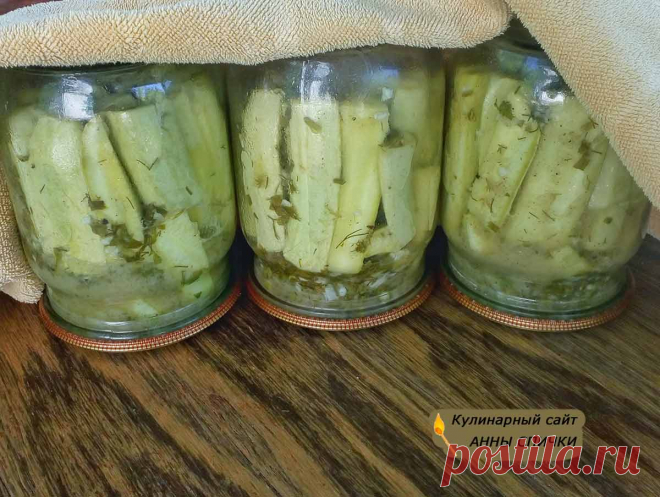 Кабачки на зиму | Маринованные кабачки с чесноком и горчицей