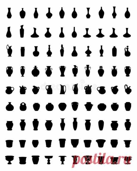 Jars And Vases With Bouquets In Rustic Style. Stock Illustration BDB