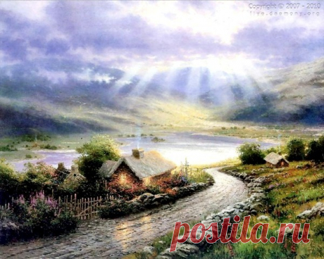 живопись Thomas Kinkade - 69 фото. Фотографии Валентин Иванов.
