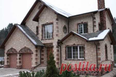 Проекты кирпичных одноэтажных и двухэтажных домов с мансардой, гаражом и без них