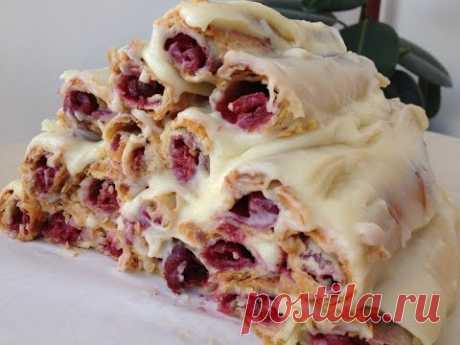 Торт Монастырская Изба (Избушка)-Легко и Вкусно (Cake with Cherry, "Izba" English Subtitles)