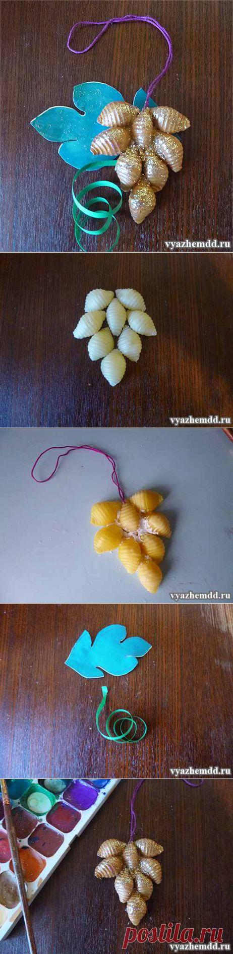 Украшение на елку из макарон | Милые мелочи