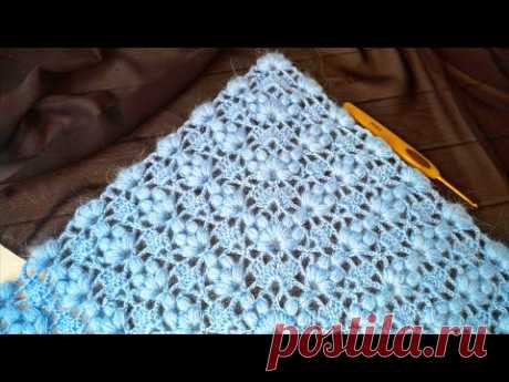 🍇Шаль "Виноградные лозы"🍇Узор для шали и бактуса🍇Crochet shawl🍇