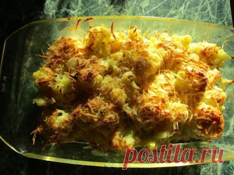 Хрустящая цветная капуста под сыром Автор рецепта Вера - Cookpad