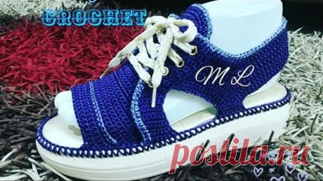 ZAPATO TEJIDO EN CROCHET - MODELO VILBET