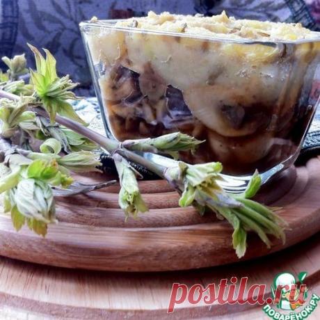 Запеканки с грибами, картофелем и машем