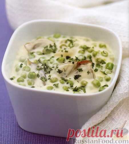Рецепт: Соус из зеленого горошка и жемчужного лука на RussianFood.com