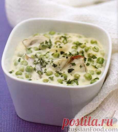Рецепт: Соус из зеленого горошка и жемчужного лука на RussianFood.com