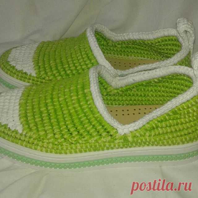 #вязанаяобувь #вязанаяобувькрючком #летняявязанаяобувь #ручнаяработа #вяжутнетолькобабушки