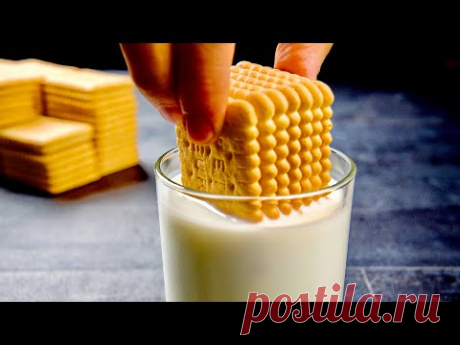 Я был в шоке! Стакан молока и стопка печенья! Вы больше не будете покупать сладкое!