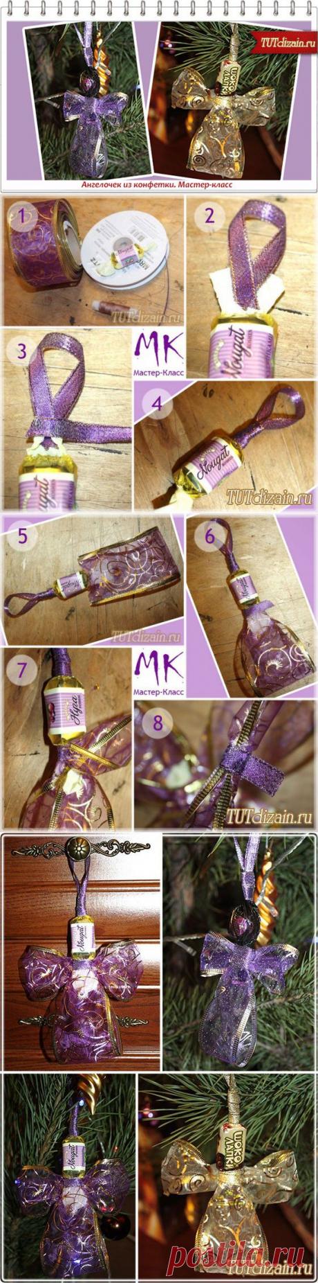 Конфетный ангелок. Мастер-класс » Дизайн &amp; Декор своими руками