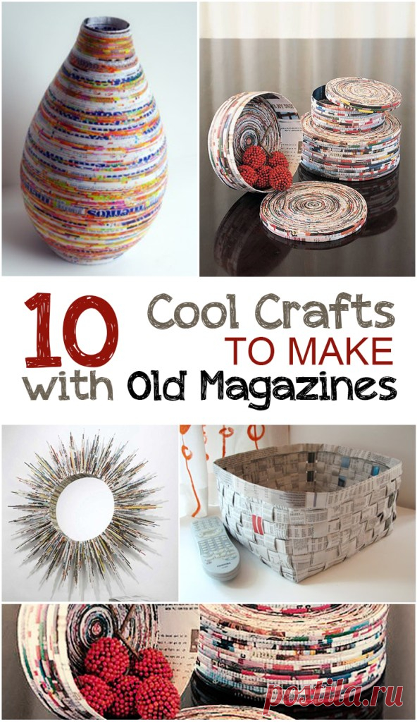 10 Old Magazine Craft Ideas - Picky Stitch