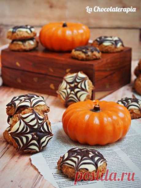 COOKIES de Calabaza con chocolate para HALLOWEEN