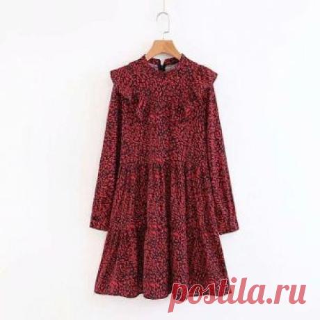 Vintage Stand Collar Print Mini Dress

#womensrealm 🛍👌