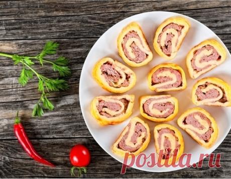 Сырный рулет с фаршем - рецепт приготовления с фото от Maggi.ru