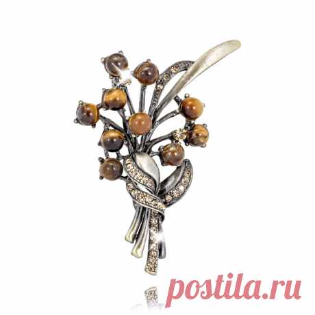 Брошь "Букет", Tutti Frutti (Арт.: 65973-109091) купить по выгодной цене в Интернет-магазине Море блеска