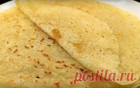 Постные блинчики: тонкие и очень вкусные