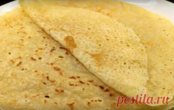 Постные блинчики: тонкие и очень вкусные