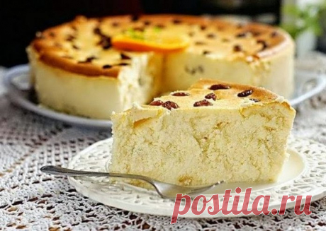 Воздушная запеканка без муки и манки