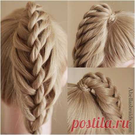 Заплетёный хвост (Diy)
