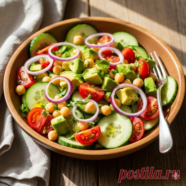 Средиземноморский нутовый салат