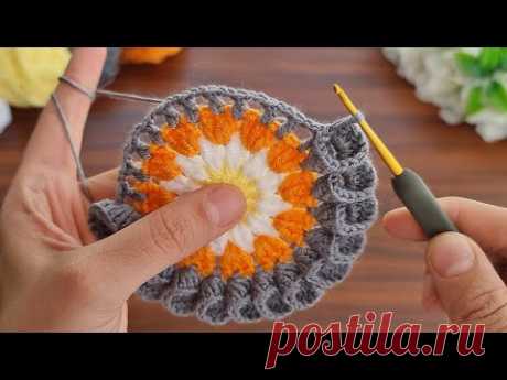 So Beautiful And So Easy 🥰 How To Crochet a Coaster Supla ✔ Çok Kolay Tığ İşi Supla Bardak Altlığı.