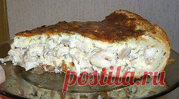 Пирог с куриным филе.