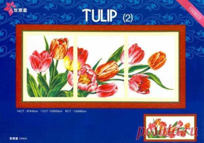 В/К ТРИПТИХ - ТЮЛЬПАНЫ