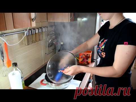 Жарка мяса на индукционной варочной панели(Electrolux EHH6340FOK)