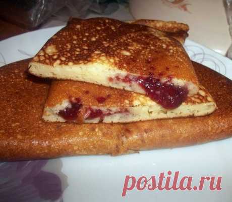 Блинно-пирожки, да еще и с творогом!