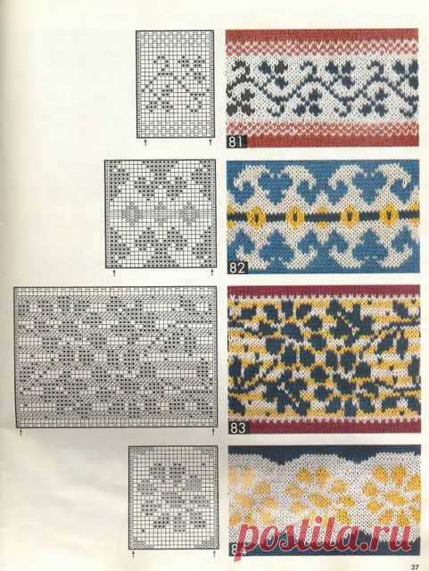Жаккардовые узоры спицами (журнал "Ксюша" для тех, кто вяжет) | Варварушка-Рукодельница