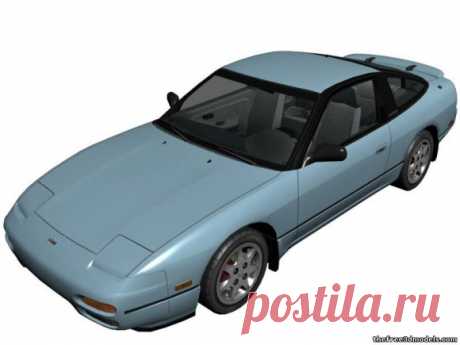 Nissan 240SX Free 3D Model - .obj .max .mb .lwo - Free3D