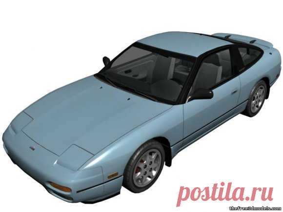 Nissan 240SX Free 3D Model - .obj .max .mb .lwo - Free3D