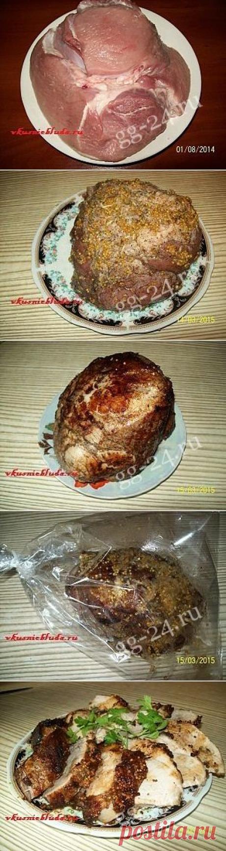 Домашняя буженина - это вкусно. |