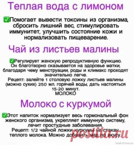 ЗОЖ: 3 напитка для здоровья женщины .