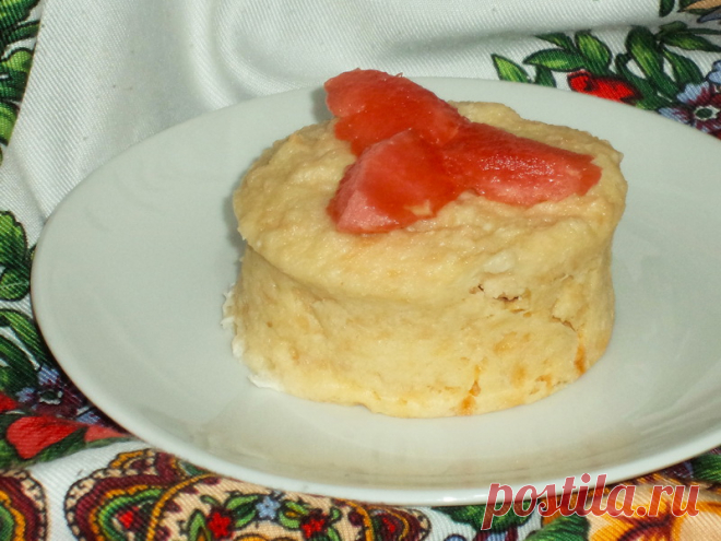 В микроволновке. Творожно-яблочное суфле. Нежное и полезное!