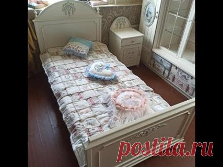 Одеяло-покрывало и подушечки к детской комнате в технике "пэчворк". Часть 4