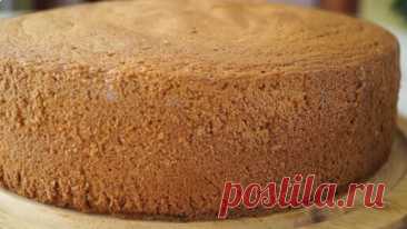 ► Бисквит который не опадает: Нежный, воздушный, не крошится, режется "как по маслу" и пропитывается. | Готовим с Калниной Натальей | Дзен