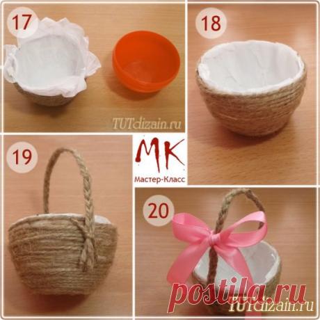 Пасхальная мини-корзинка