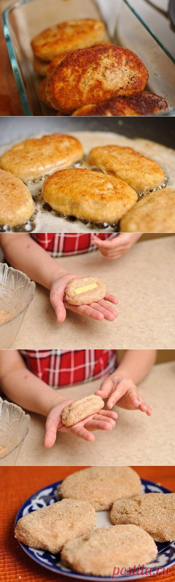Как приготовить куриные котлеты с сыром