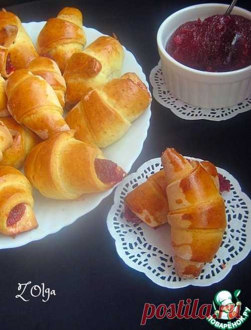 Рогалики с повидлом - кулинарный рецепт