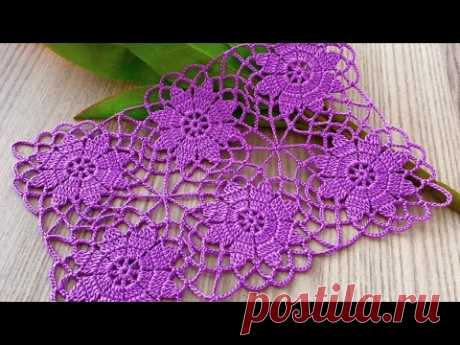 Extremely Beautiful and Eye-Catching Crochet Motif Pattern Blouse, Runner Tutorial