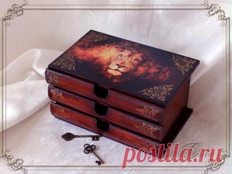 Декупаж - Сайт любителей декупажа - DCPG.RU | Шкатулка для хранения запонок и сказка